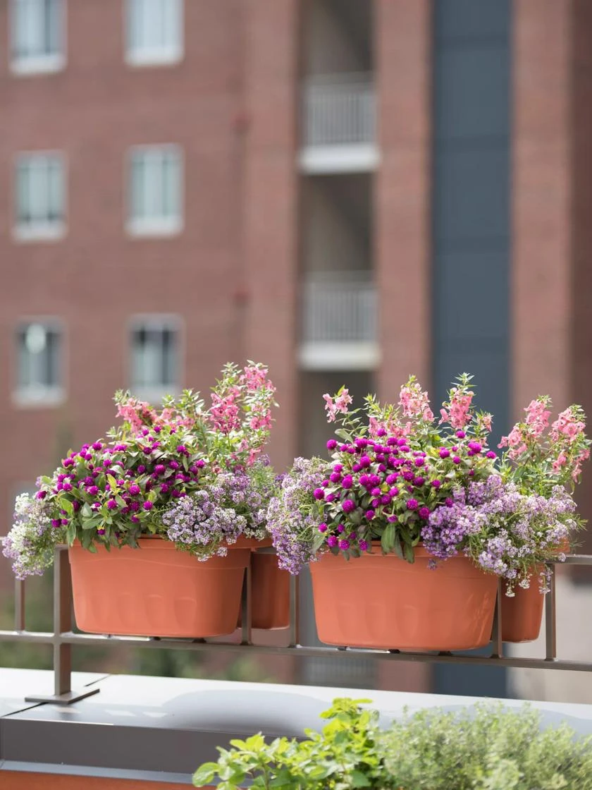 Self-Watering Saddle Railing Planter, 16" - Image 2