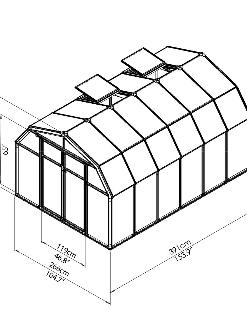 Canopia® By Palram Hobby Gardener Greenhouse, 8' - Image 12