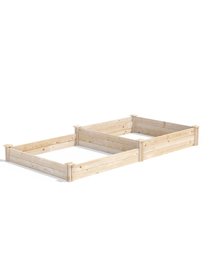 2-Tier Pine Raised Garden Bed, 4'x8' - Image 2